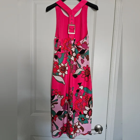 Ted Baker Hot Pink Dress Size 1 - Picture 2 of 4